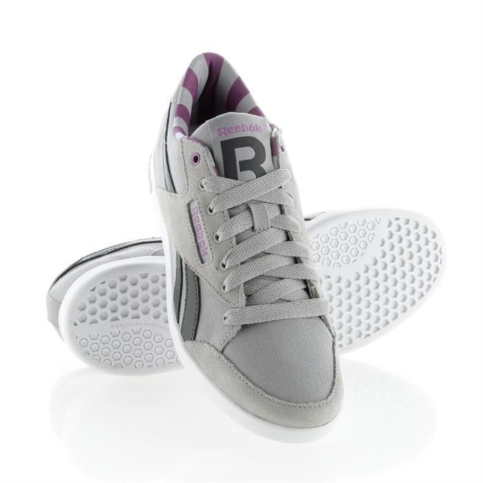 Reebok Baskets Reebok Fabulista - Femme - Gris - Lacets - Synthétique - Plat