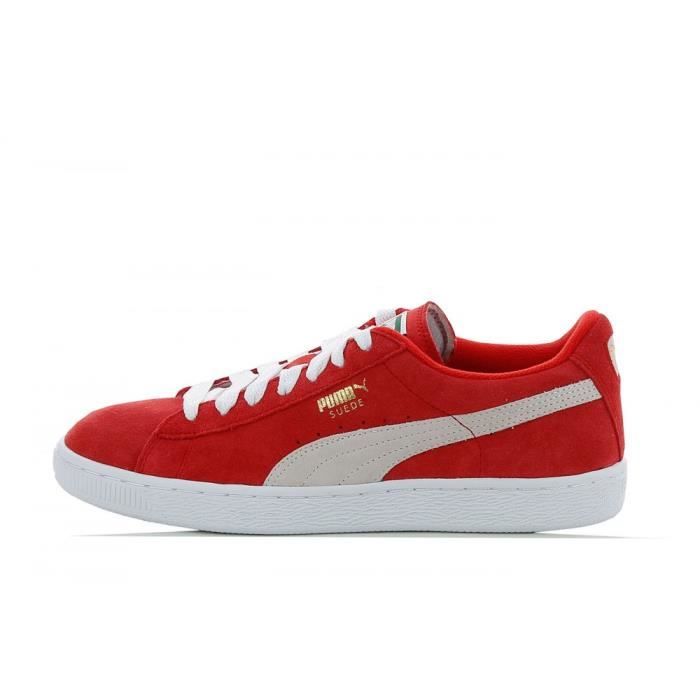 basket puma rouge suede