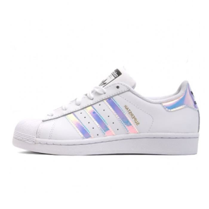 superstar blanche et argent
