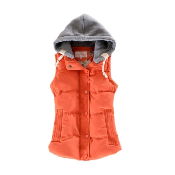 Doudoune sans manches Femme Orange