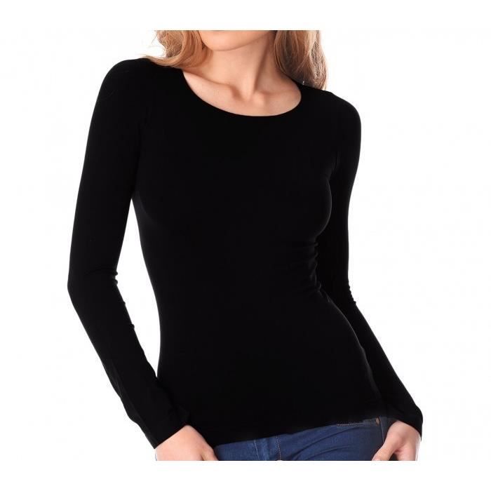 sous pull femme manches longues