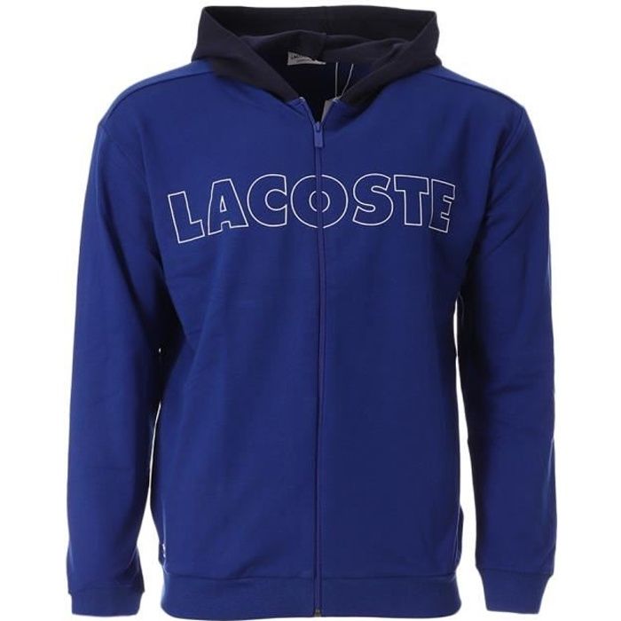 Sweat à Capuche Yess Two Tone - Bleu/noir - Taille Junior 2XL - Manches Courtes