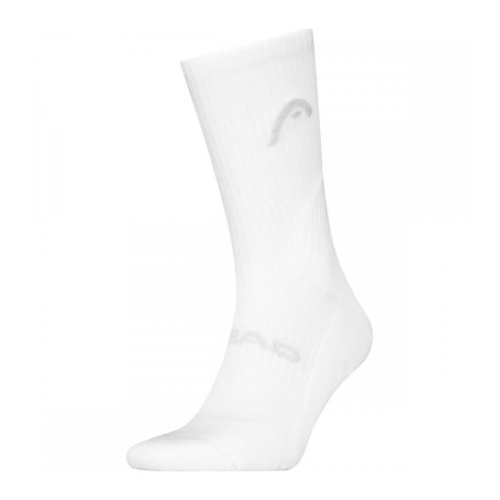 Chaussettes de Tennis - HEAD - 701226606-001 - Taille 39-42 - Couleur Blanc - Confort Optimal