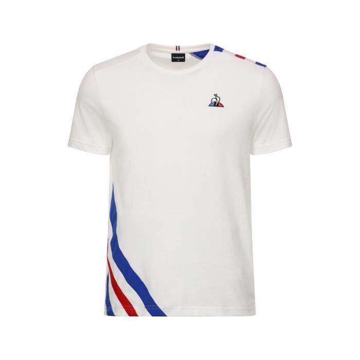 T-shirt Le Coq Sportif Tricolore blanc / trico homme Blanc - Cdiscount  Prêt-à-Porter