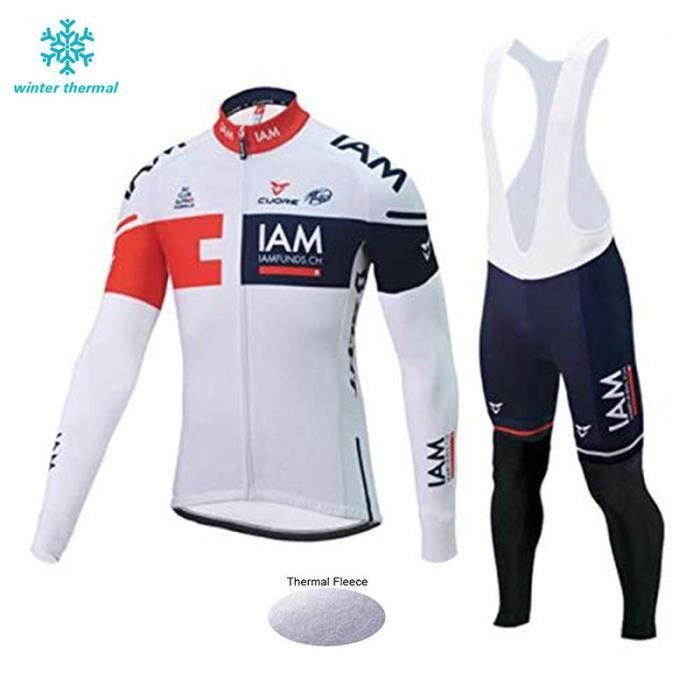 Maillot Cyclisme Manches Longues Hiver Tenue De Velo Homme Thermique Equipe Prix Pas Cher Cdiscount