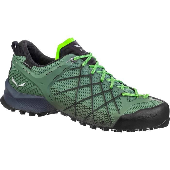 chaussures de trail running salewa wildfire gore-tex® pour homme - vert