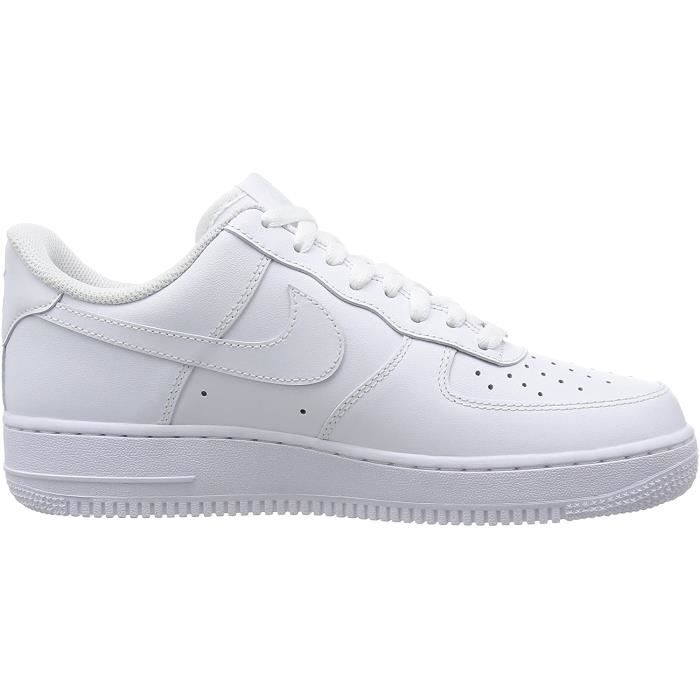 Basket Nike Air Force 1 Low Blanche Homme AF1 Airforce One ...