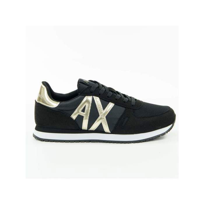 Basket femme Armani Exchange Classique Contrast noir or 40