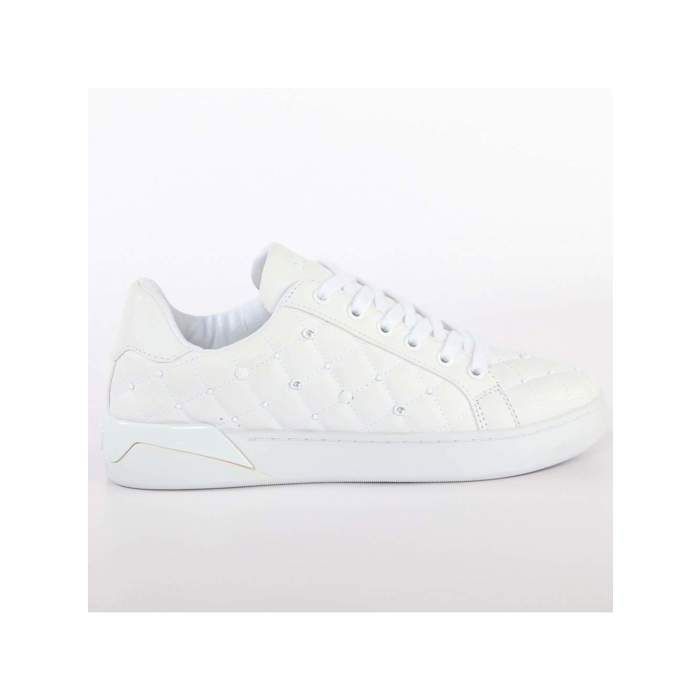 Guess Basket Guess Femme Reea Blanc cuir