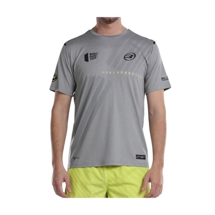 T-shirt Bullpadel Logro - gris medio vigore - L - Homme - Padel - Manches courtes T-shirt Bullpadel Logro - gris medio vigore - L - Homme - Padel - Manches courtes