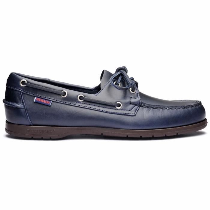 Mocassins Homme Sebago Endeavor - Cuir Bleu Navy - Semelle Antidérapante