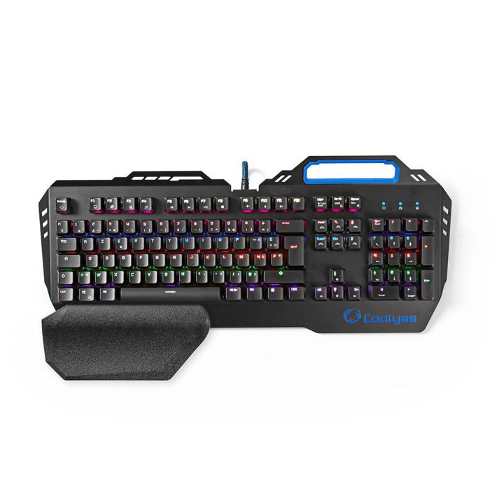 Clavier gamer Nedis Coatyss – touches mécaniques – châssis en métal – rétroéclairage RGB – AZERTY Français