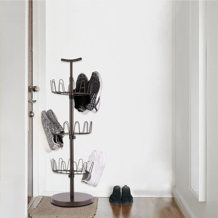 Organisateur De Chaussures Rotatif En Forme D Arbre Pour 16 20