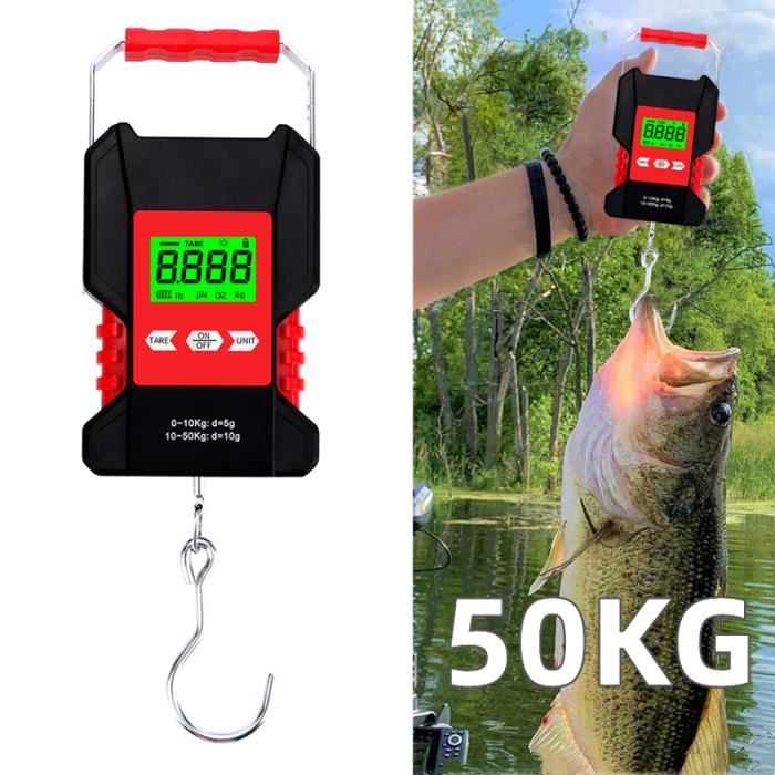 Balance de pêche numérique portable avec règle de 1.5m,balance