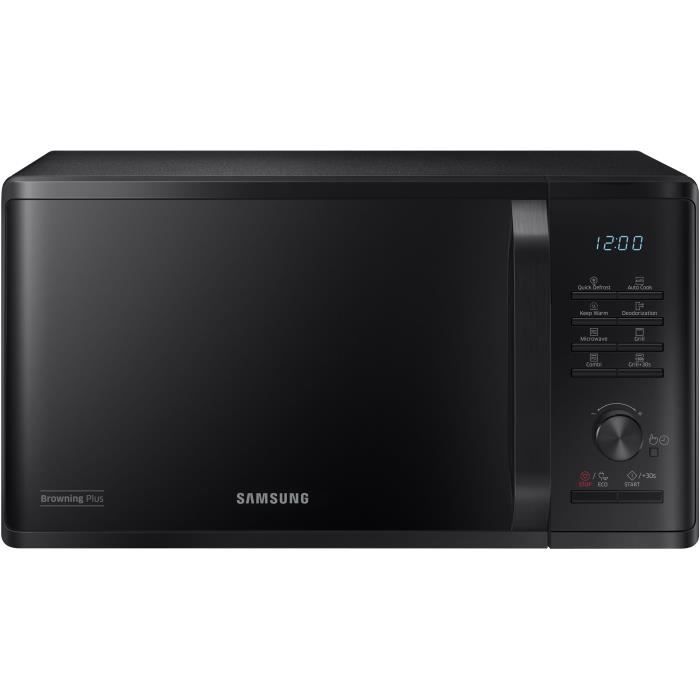 Micro ondes Gril SAMSUNG MG23K3515CK Contrôle électronique + Bouton Fonction maintien au chaud