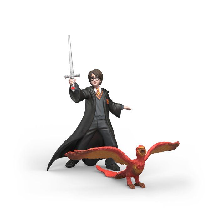 Figurine Harry & Fumseck avec lépée SCHLEICH 14994 Gamme Harry Potter�