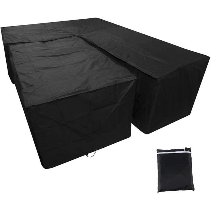 Housse De Canapé D'extérieur Imperméable – Pour Canapé D'angle Ou Sectionnel – Avec Cordon De Serrage – Protection UV Et Intempéries - 6