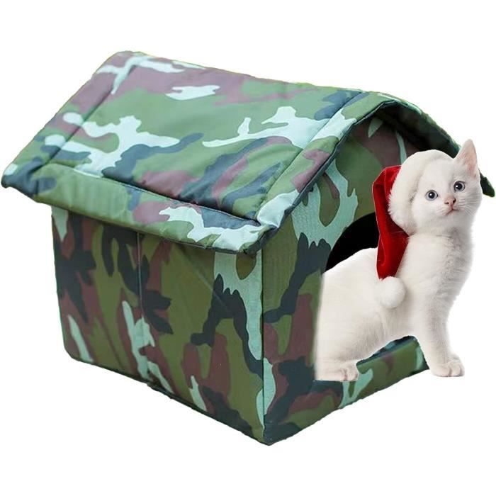 MagiDeal Abri Extérieur Pour Chats Errants, Isolé, Chaud Et Impermeable Ideal Pour Lhiver Dans Le Jardin