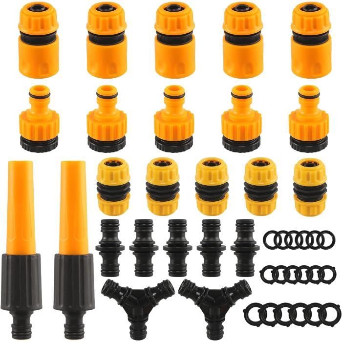 Lot De 8 Raccords De Tuyau D'Arrosage 1/2" 16 Mm - Pour Irrigation Goutte à Goutte - Arrêts D'Extrémité - 4