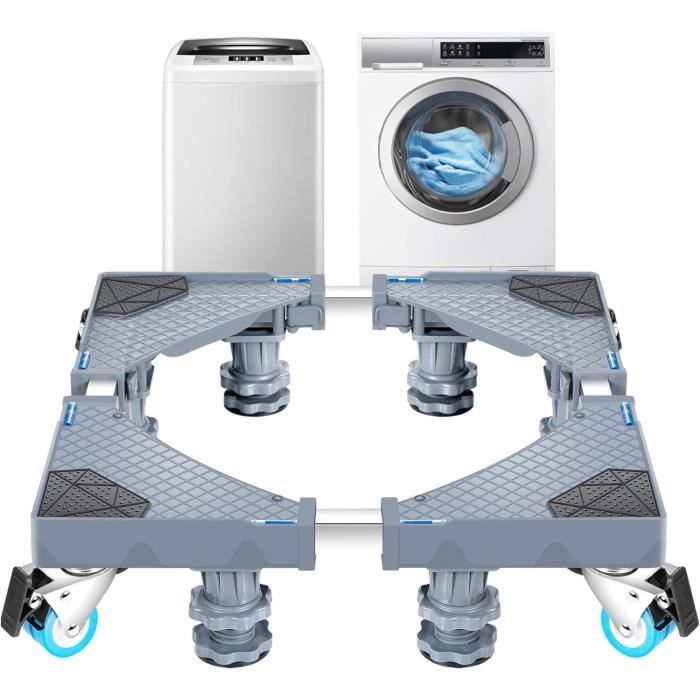 Support Mobile Réglable Pour Lave-Linge Et Sèche-Linge - Base Multifonction Luckup