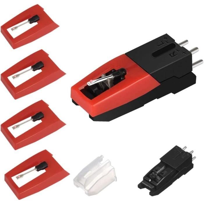 Stylineedle Lot De 5 Aiguilles Pour Tourne-Disque Avec 1 Cartouche Pour