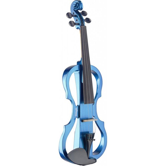 STAGG EVN X-4/4 MBL Pack violon électrique 4/4 bleu métallique - Etui semi-rigide - Casque