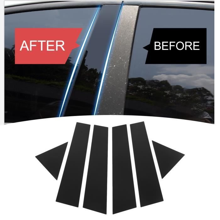 Accessoires Garniture Panneau Verre Porte Arrière Jeep Wrangler JK JKU 2011-2018 4 Portes - Set De 2 Pièces En Alliage Aluminium