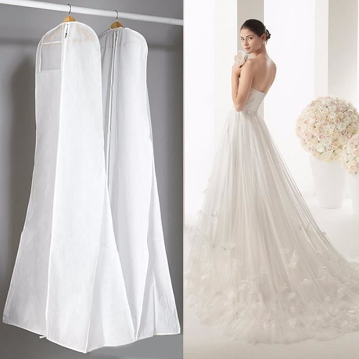 160 180cm Housse Robe Mariee Nuptiale Mariage Sac 2 Colores Protection Vetement S White Achat Vente Housse De Rangement 160 180cm Housse Robe Mariee Cdiscount