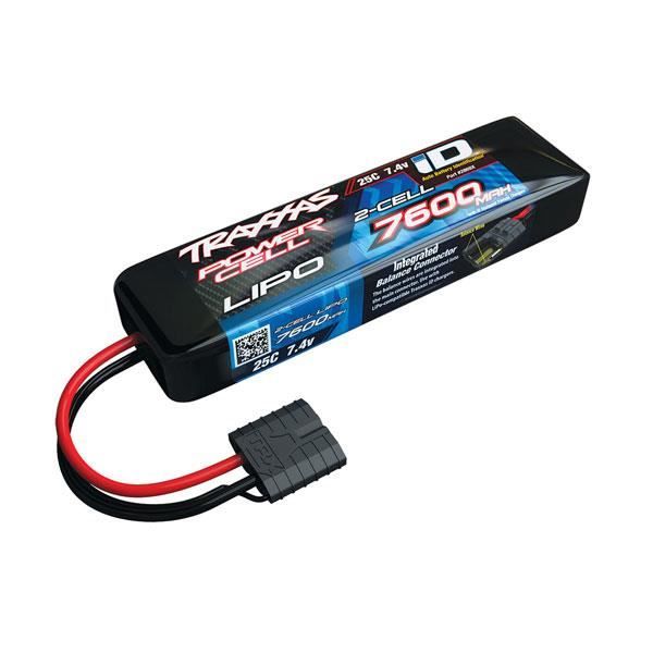 LIPO 7,4V 7600MAH 2S 25C - iD - TRAXXAS
