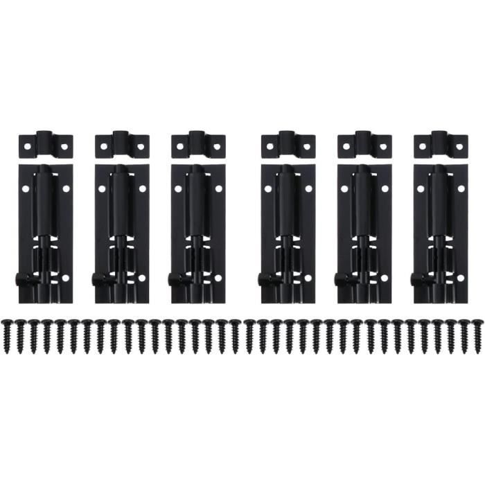 Lot De 6 Loquets Sécurité Fenêtre Pour Enfants | Plastique Résistant, Blanc | Empêche L'ouverture Dangereuse, Contrôle Ventilation | Installation Facile