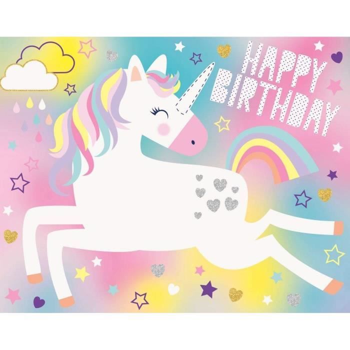 Jeu De La Licorne Fete Anniversaire Epinglez La Corne De La Licorne Avec Un Bandeau Pour 16 Enfants Achat Vente Kit De Decoration Prolongation Soldes Cdiscount
