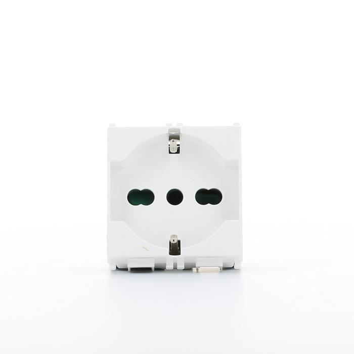 Vimar Steckdose 2P+T 16A Silber – Italienischer Standard, Unterputz, Für Zivilbereich