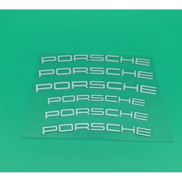 Stickers Autocollant Etrier De Frein pour Porsche blanc