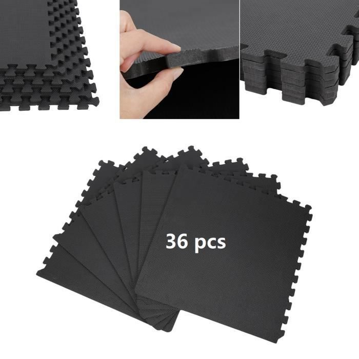 12X Salle de Gym Tapis 24x24 Eva Mousse Emboîtement Exercice