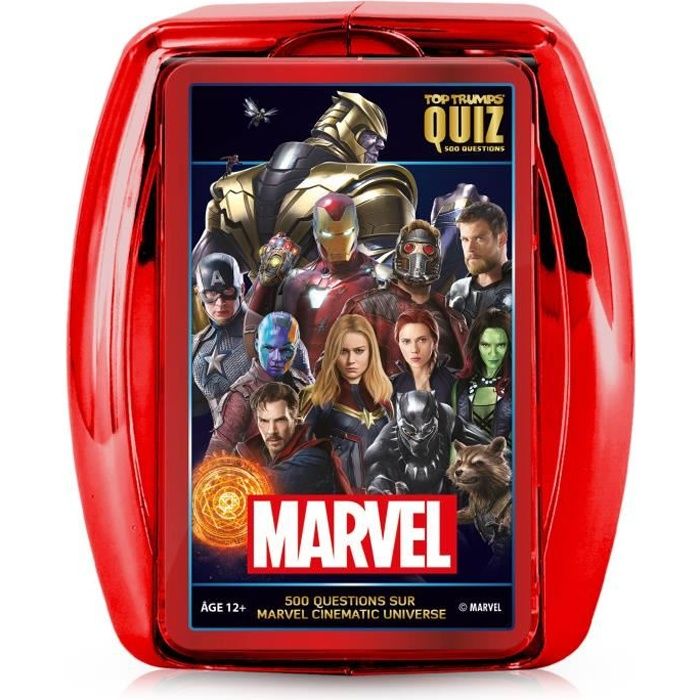 Jeu De Cartes Top Trumps Winning Moves Marvel Cinematic Universe – 500 Questions