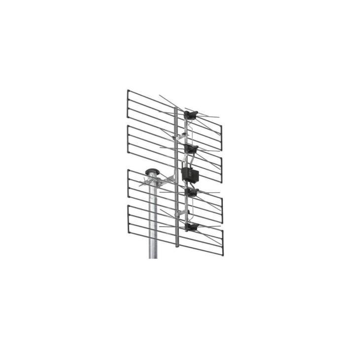 Antenne Râteau TNT UHF DVB-T WISI EB597 LTE - Aluminium 13dB