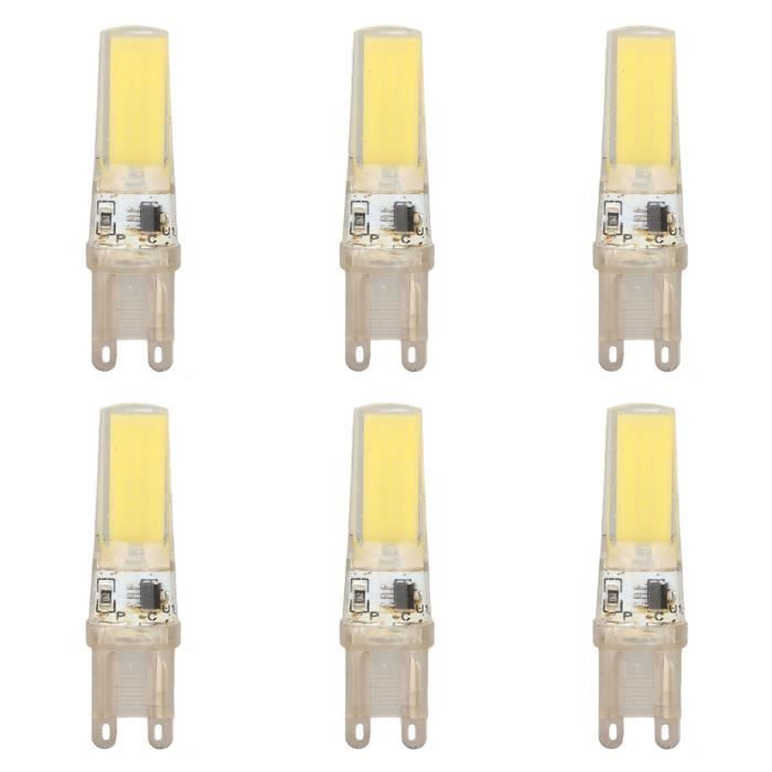 6pcs G9 Ampoule LED COB Dimmable Professionnel G9 Ampoule LED de