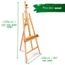 Grand Chevalet Atelier Barcelona – Artina Bois Hêtre Massif 66x225 Cm – Réglable Tripode Pliable – Toiles Jusqu’à 120 Cm + Support Peinture