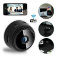 Mini caméra sans fil TD®2.4GWiFi HD vision nocturne sports extérieur caméra vidéo portée sur le corps moniteur mobile A9-1