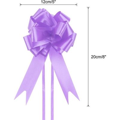 Lot 12 Gros Nœuds Cadeaux Vert Armée 15 Cm - En Organza, Réutilisables, Pour Emballage, Mariage, Décoration Voiture - 10
