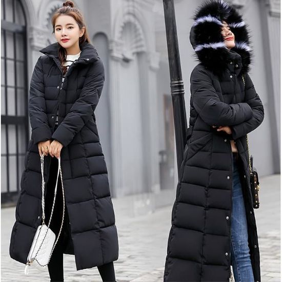 Manteau Femme Long Réversible – Doudoune Polaire + Sherpa – Capuche – Zippé – Chaud Hiver
