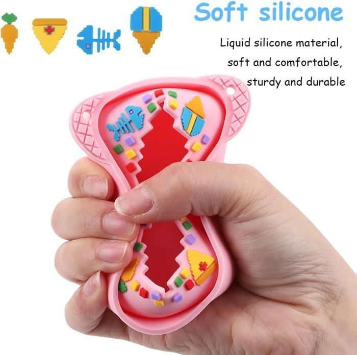 Étui Silicone Pour Bitzee Animal Digital - Protection Souple Avec Lanière, Vert Menthe