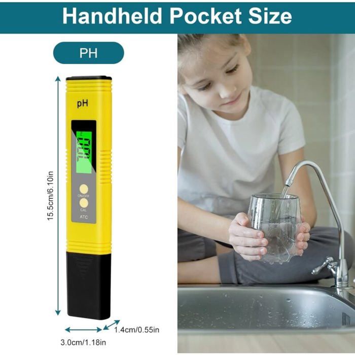 HT-1202 Testeur de pH numérique de haute précision pour la qualité de l'eau 0 ~ 14 pH