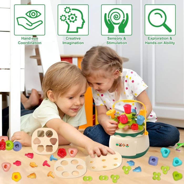 Kit Fabrication De Fleurs En Tissu Arroopu - Jouet éducatif STEM Pour Enfants 6 Ans Et + - Activité Parent-enfant