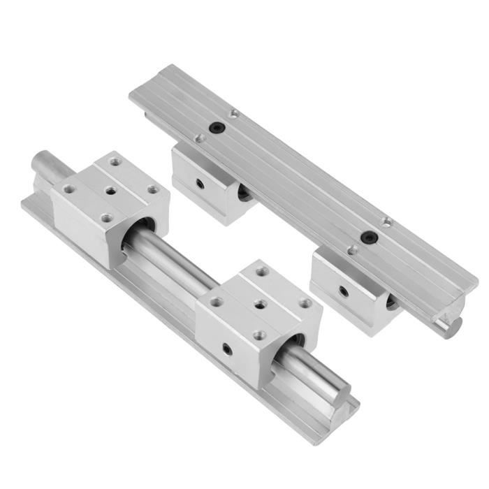 Akozon Linearlager, 2 stücke SBR12-800mm 12 MM Linearlager Schiene