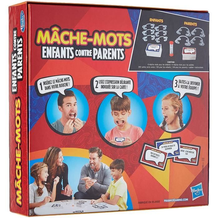 Hasbro Mache-Mots Enfants Contre Parents, Jeu de Societe pour la Famille,  Jeu de Plateau, Version Francaise - Cdiscount Jeux - Jouets