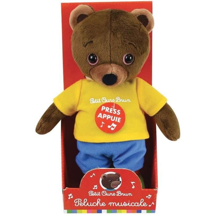 Peluche petit ours brun 50 cm discount
