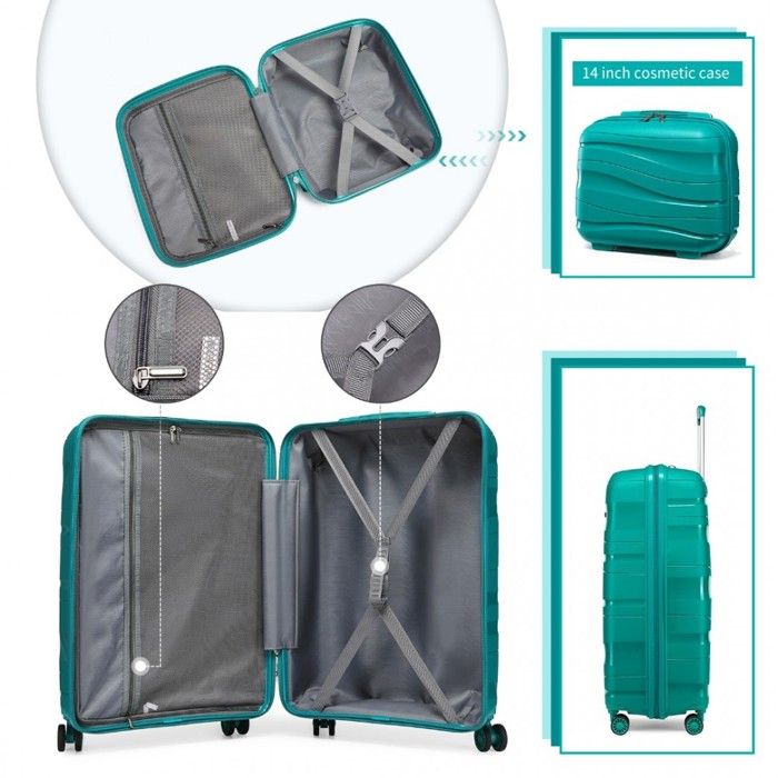 Ensemble de Valise Robuste Valise à 4 Roues - Ensemble de Valise Abs - Valise légère Robuste
