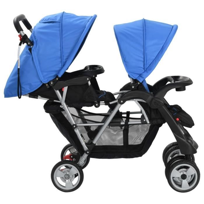 Poussette hot sale enfant bleu