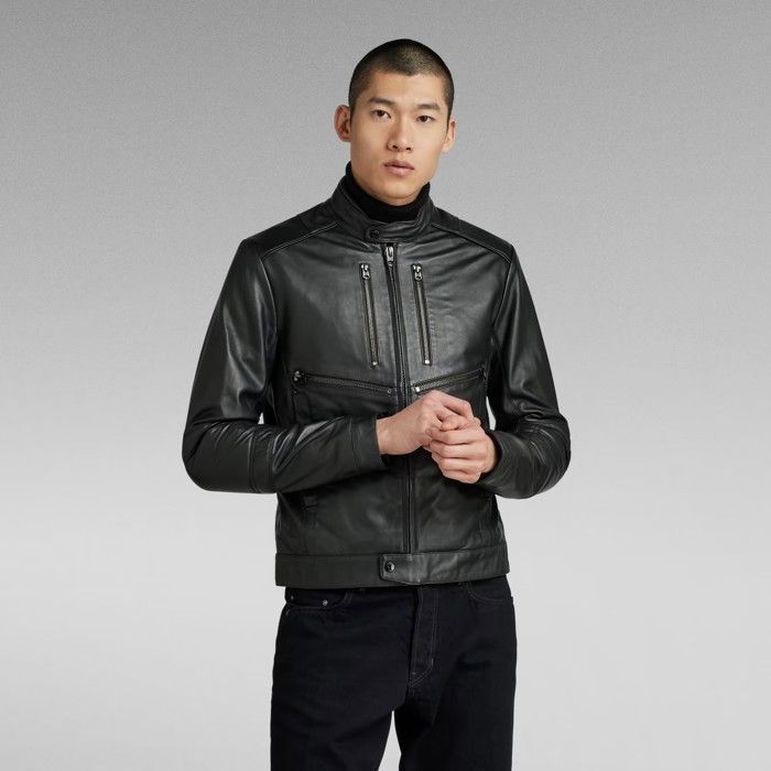 Blouson cuir 2025 homme g star